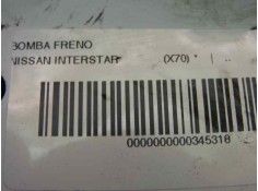 Recambio de bomba freno para nissan interstar (x70) 2.5 dci diesel cat referencia OEM IAM    2