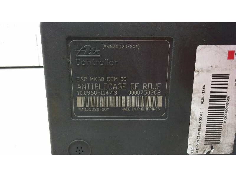 Recambio de abs para citroen c5 berlina sx (e) referencia OEM IAM 9657061080  