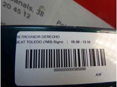 Recambio de retrovisor derecho para seat toledo (1m2) 1.9 tdi referencia OEM IAM  TIENDA  2