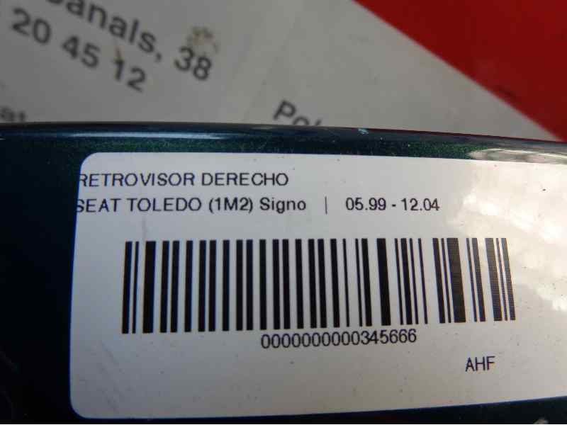 Recambio de retrovisor derecho para seat toledo (1m2) 1.9 tdi referencia OEM IAM  TIENDA 