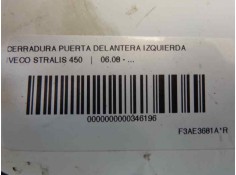 Recambio de cerradura puerta delantera izquierda para iveco stralis 450 referencia OEM IAM    2