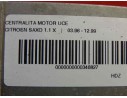 Recambio de centralita motor uce para citroen saxo 1.1 x referencia OEM IAM 1929FG 305  CENTRALITA MOTOR UCE 0261204622 9630278180 26FM0443