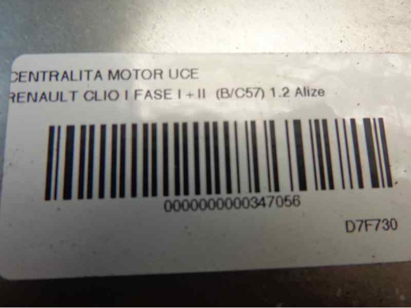 Recambio de centralita motor uce para renault clio i fase i+ii (b/c57) 1.2 alize referencia OEM IAM 7700101909 256 