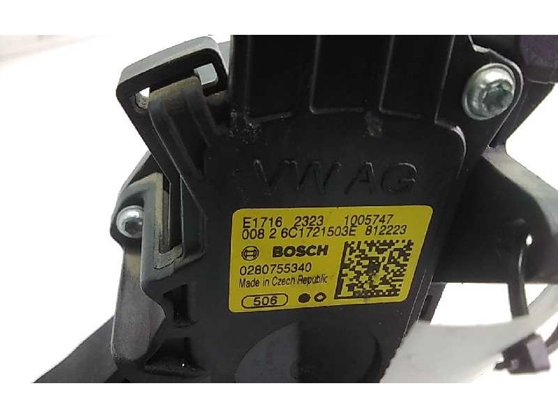 Recambio de potenciometro pedal para skoda rapid active referencia OEM IAM 6C1721503E  