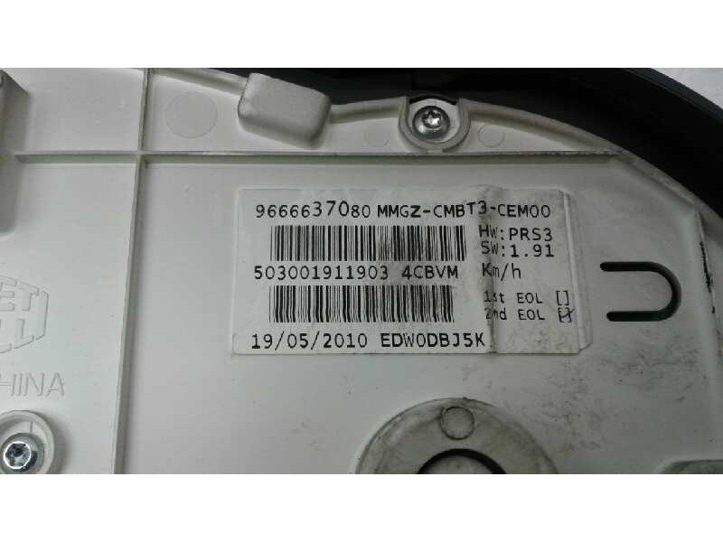 Recambio de cuadro instrumentos para peugeot 206+ básico referencia OEM IAM 9666637080MMGZ 503001911903 