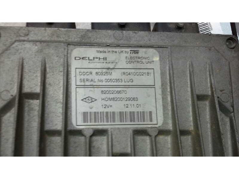 Recambio de centralita motor uce para renault clio ii fase ii (b/cb0) expression referencia OEM IAM 8200206670 253 