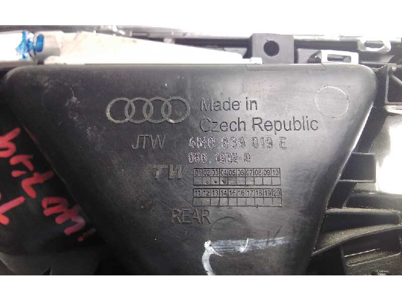 Recambio de maneta interior trasera izquierda para audi q7 (4m) 3.0 tdi quattro referencia OEM IAM 4M0839019E  