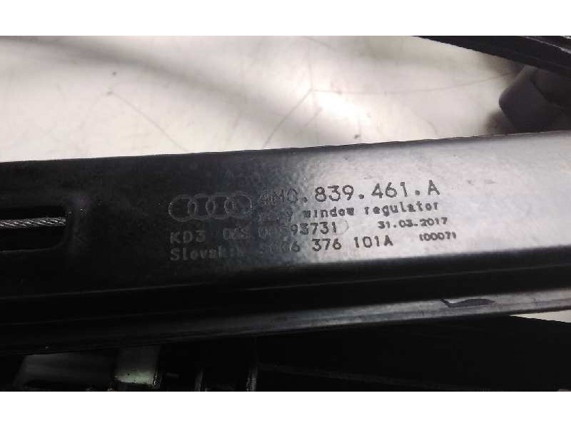 Recambio de elevalunas trasero izquierdo para audi q7 (4m) 3.0 tdi quattro referencia OEM IAM 4M0839461A  