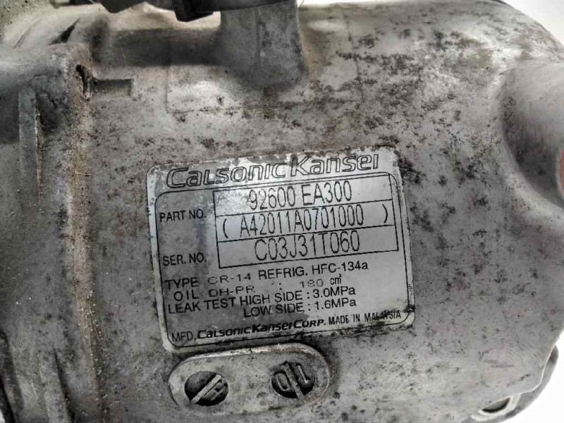 Recambio de compresor aire acondicionado para nissan pathfinder (r51) 4.0 v6 24v cat referencia OEM IAM 92600EA300  