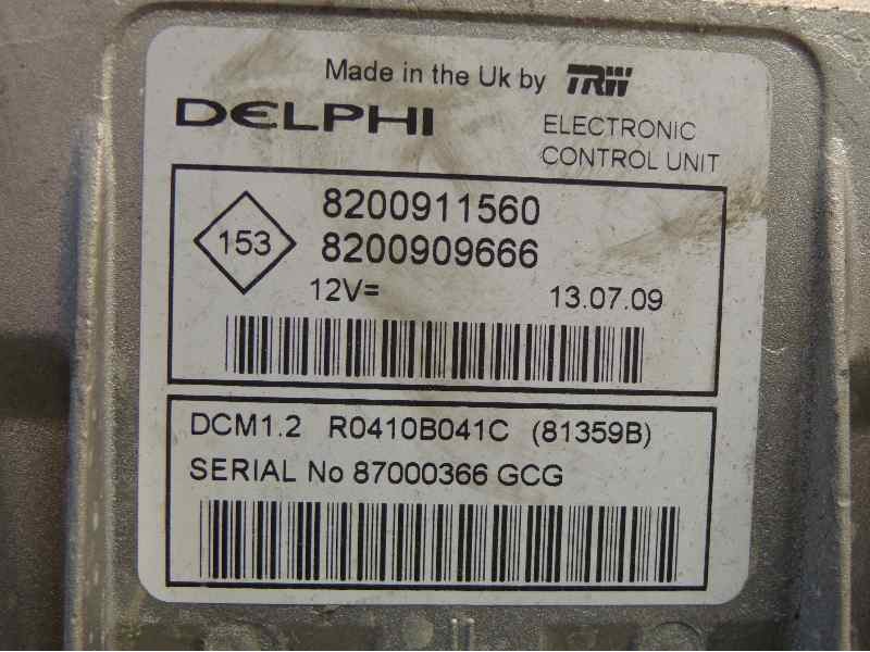 Recambio de centralita motor uce para renault clio iii 1.5 dci diesel cat referencia OEM IAM 8200911660 227 