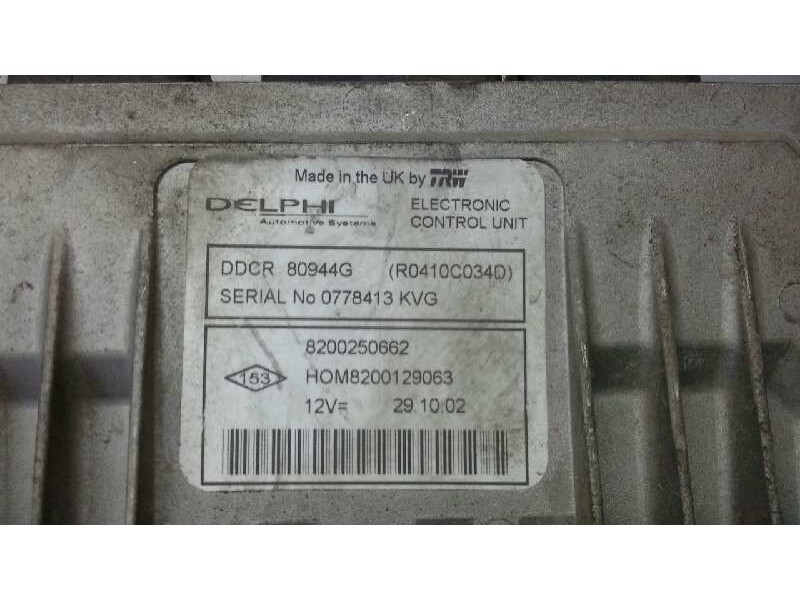 Recambio de centralita motor uce para renault clio ii fase ii (b/cb0) authentique referencia OEM IAM 8200250662 250 
