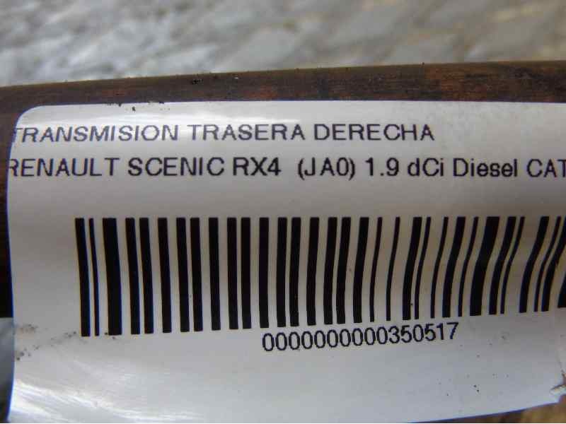 Recambio de transmision trasera derecha para renault scenic rx4 (ja0) 1.9 dci diesel cat referencia OEM IAM   