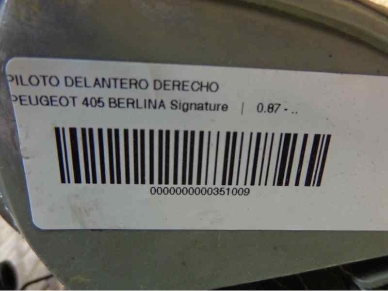 Recambio de piloto delantero derecho para peugeot 405 berlina signature referencia OEM IAM 630195  