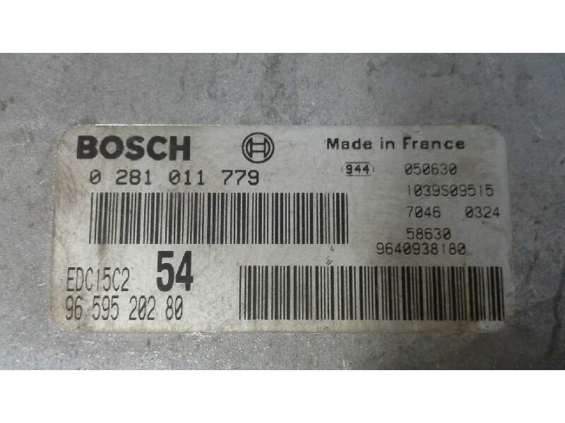 Recambio de centralita motor uce para citroen c8 2.2 hdi 16v premier ii referencia OEM IAM 0281011779 9659520280 