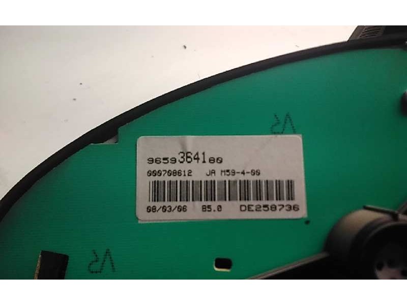 Recambio de cuadro instrumentos para citroen berlingo 1.9 d 600 furg. referencia OEM IAM 9659364100  