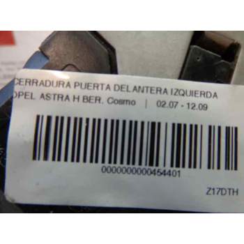 Recambio de cerradura puerta delantera izquierda para opel astra h ber. cosmo referencia OEM IAM   