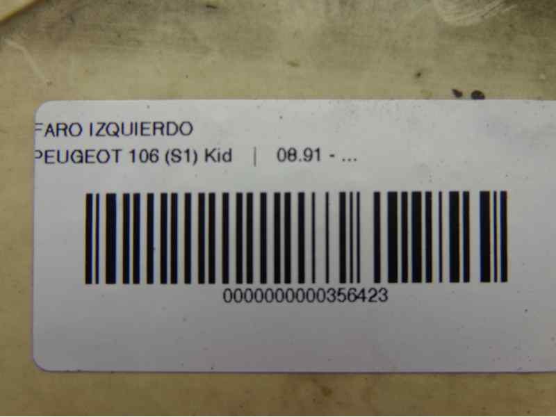 Recambio de faro izquierdo para peugeot 106 (s1) kid referencia OEM IAM 6204C2  