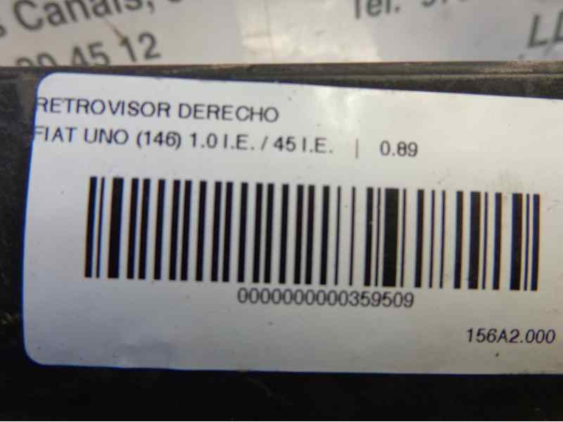 Recambio de retrovisor derecho para fiat uno (146) 1.0 i.e. / 45 i.e. referencia OEM IAM 0005892126  