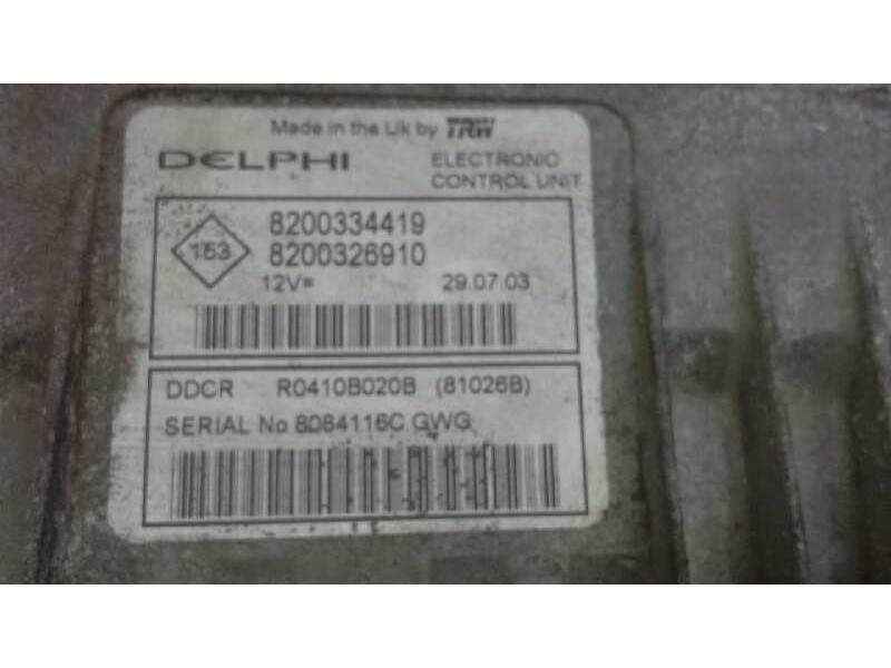 Recambio de centralita motor uce para renault scenic ii 1.5 dci diesel referencia OEM IAM 8200334419 241 