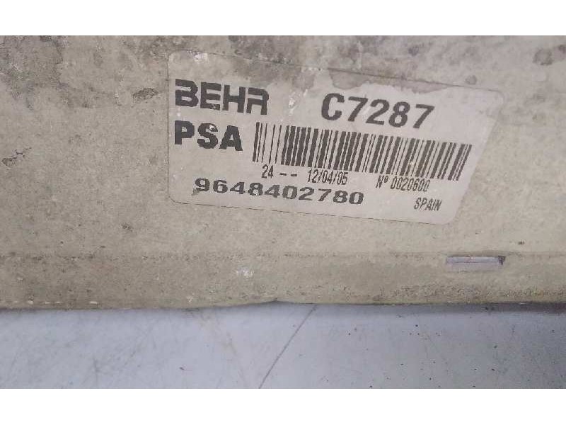 Recambio de intercooler para peugeot 206 berlina xsi referencia OEM IAM 9648402780  