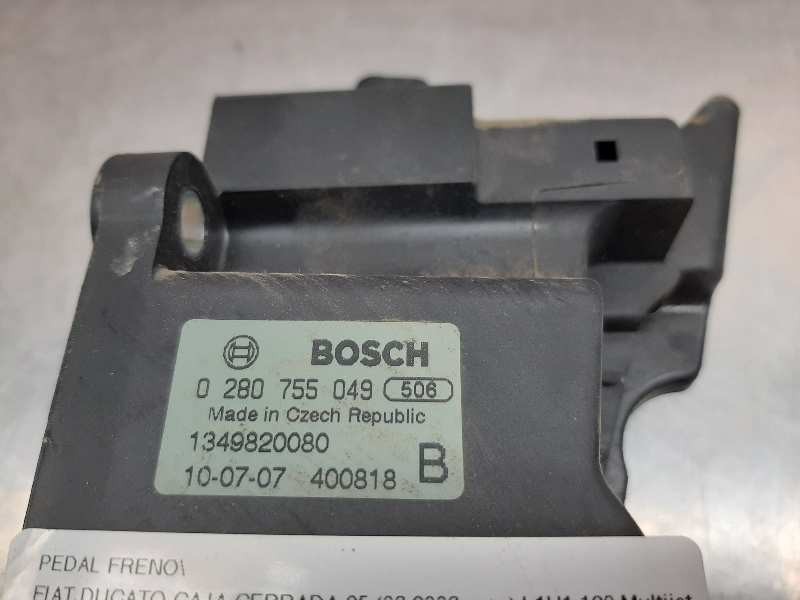 Recambio de pedal freno para fiat ducato caja cerrada 35 (06.2006 =>) l1h1 120 multijet referencia OEM IAM 0280755049  