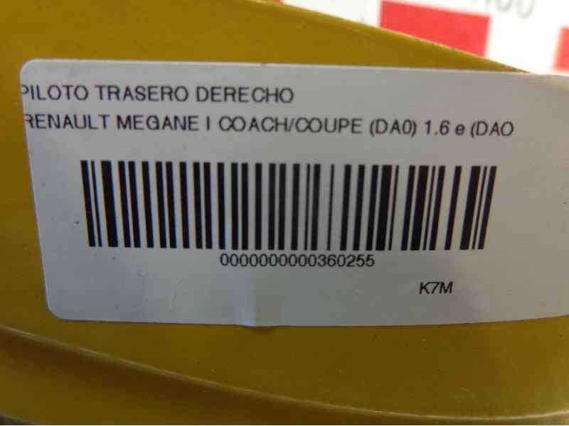 Recambio de piloto trasero derecho para renault megane i coach/coupe (da0) 1.6 e (daof) referencia OEM IAM 7701040606  