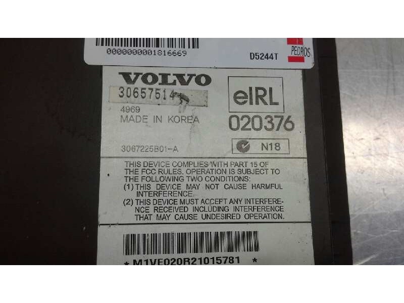 Recambio de centralita para volvo xc90 d5 referencia OEM IAM 30657514  