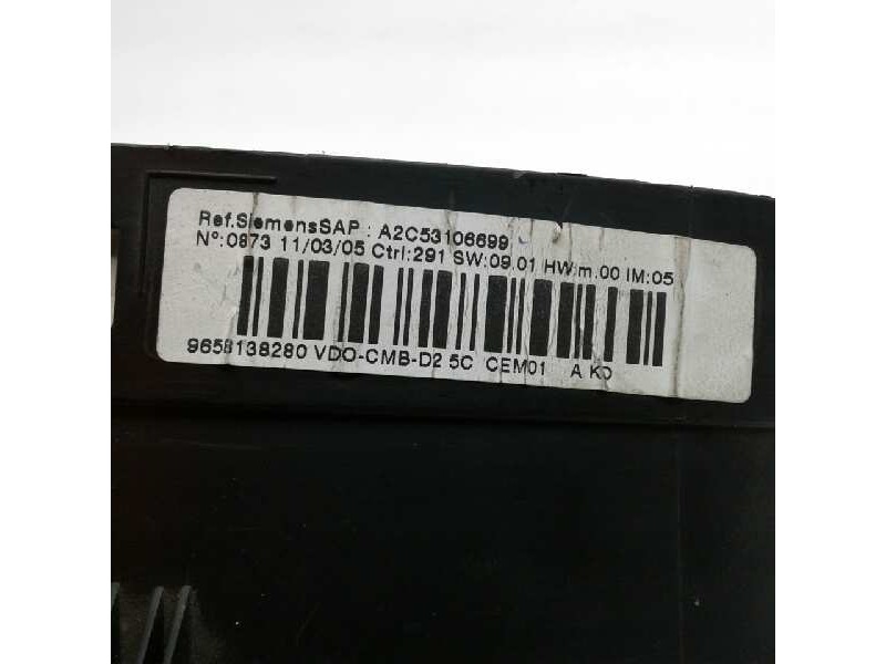 Recambio de cuadro instrumentos para peugeot 407 referencia OEM IAM 9658138280  