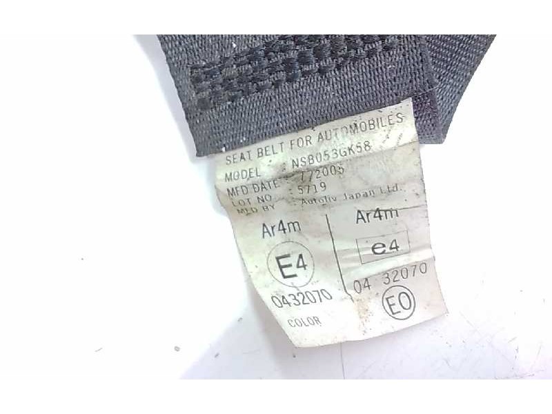 Recambio de cinturon seguridad trasero izquierdo para honda accord berlina (cl/cn) referencia OEM IAM 0432070  