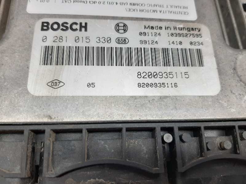 Recambio de centralita motor uce para renault trafic combi (ab 4.01) 2.0 dci diesel cat referencia OEM IAM 0281015330  