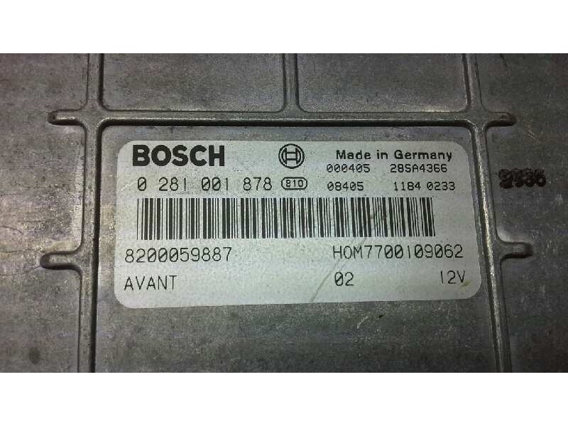 Recambio de centralita motor uce para renault clio ii fase i (b/cbo) 1.9 dti diesel referencia OEM IAM 0281001878 115 8200059887