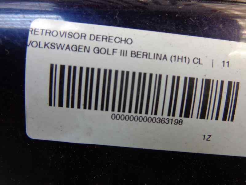 Recambio de retrovisor derecho para volkswagen golf iii berlina (1h1) 1.9 tdi referencia OEM IAM   