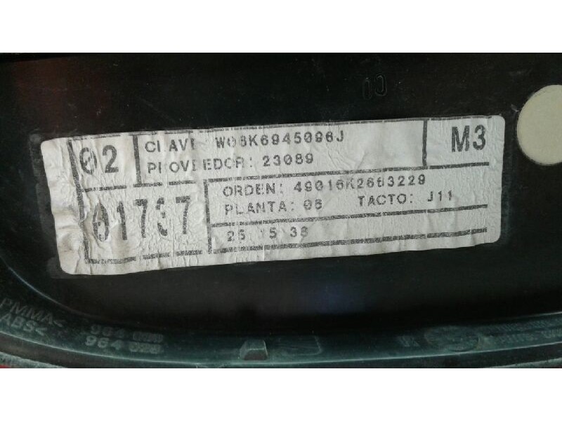 Recambio de piloto trasero derecho para seat ibiza (6k1) stella referencia OEM IAM 6K6945112G  
