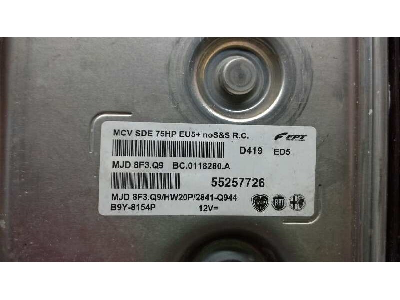 Recambio de centralita motor uce para peugeot bipper básico referencia OEM IAM 55257726 B9Y-8154P MJD8F3.Q9