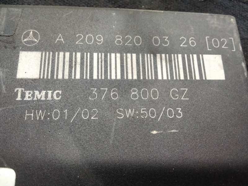 Recambio de modulo confort para mercedes clase clk (w209) coupe 200 compressor (209.342) referencia OEM IAM A2098200326 376800GZ