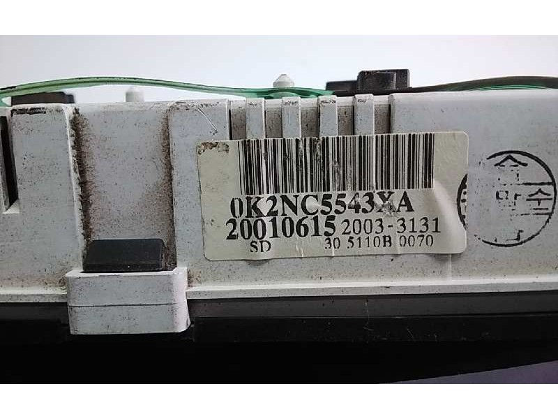Recambio de cuadro instrumentos para kia shuma ii 1.6 ls 4 berlina referencia OEM IAM 0K2NC5543X  