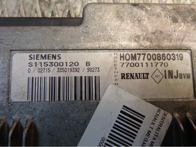 Recambio de centralita motor uce para renault megane i berlina hatchback (ba0) 1.6e alize referencia OEM IAM S115300120B 257 