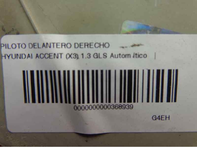 Recambio de piloto delantero derecho para hyundai accent (x3) 1.3 gls automático referencia OEM IAM 9230322020  