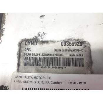 Recambio de centralita motor uce para opel astra g berlina comfort referencia OEM IAM 09355929 D98005 