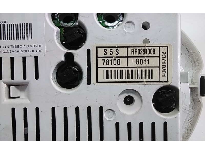 Recambio de cuadro instrumentos para honda civic berlina 3 (ep1/2) 1.4i ls referencia OEM IAM HR0291008  