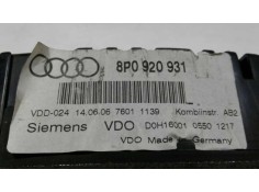 Recambio de cuadro instrumentos para audi a3 (8p) 2.0 tdi ambiente (dpf) (125kw) referencia OEM IAM 8P0920931EX   2