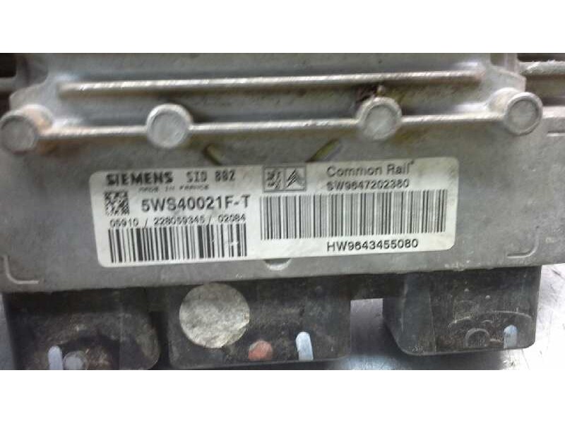 Recambio de centralita motor uce para citroen c3 1.4 hdi sx plus referencia OEM IAM 5WS40021F-T 316 