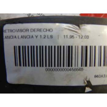 Recambio de retrovisor derecho para lancia lancia y 1.2 ls referencia OEM IAM   