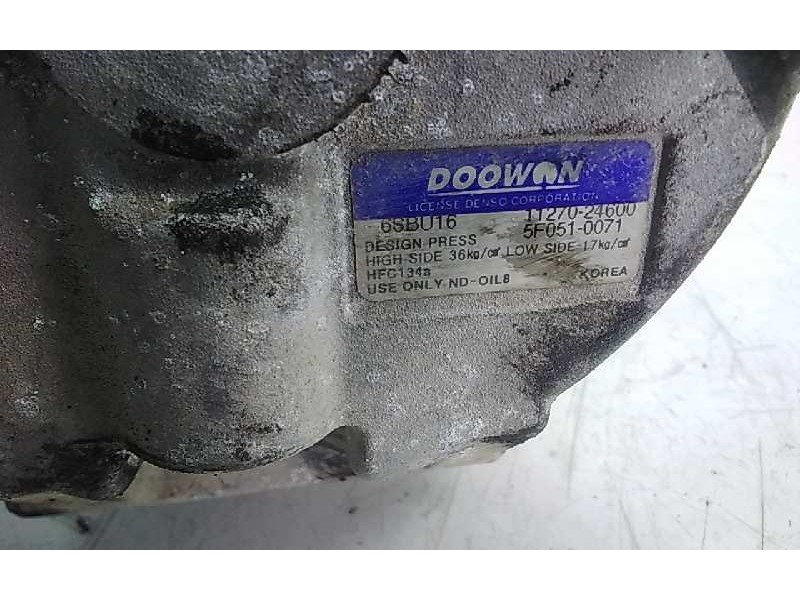 Recambio de compresor aire acondicionado para kia rio 1.6 emotion referencia OEM IAM 5F0510071  