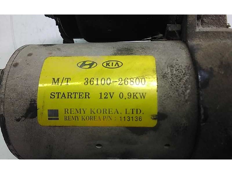 Recambio de motor arranque para kia rio 1.6 emotion referencia OEM IAM 2610026800  