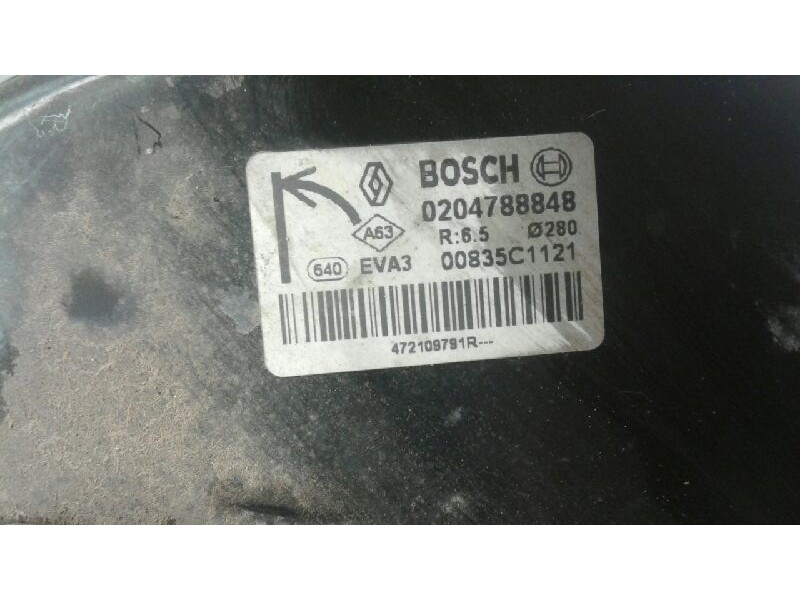 Recambio de servofreno para renault kangoo profesional referencia OEM IAM 0204788848  