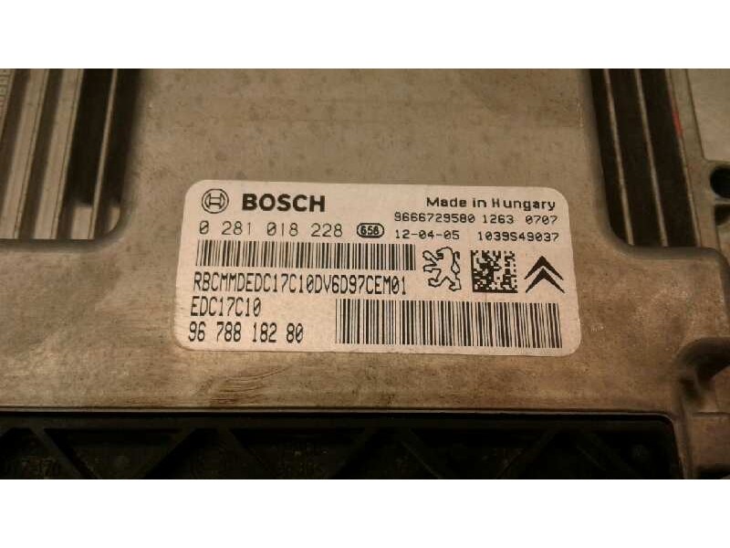 Recambio de centralita motor uce para citroen berlingo station wagon x referencia OEM IAM 0281018228 338 