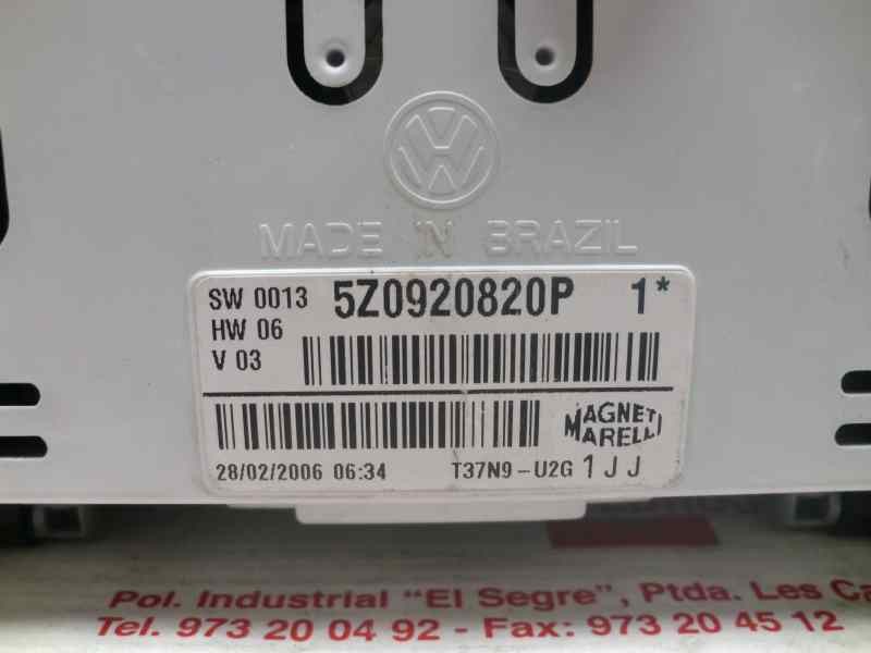 Recambio de cuadro instrumentos para volkswagen fox (5z1) 1.4 referencia OEM IAM 5Z092820P1 VOLKSWAGEN 
