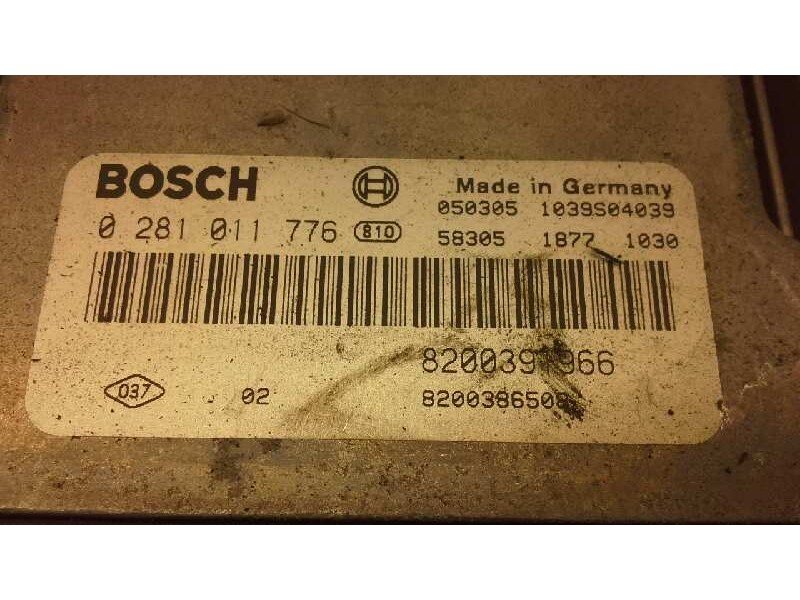 Recambio de centralita motor uce para renault scenic ii 1.9 dci diesel referencia OEM IAM 0281011776 244 