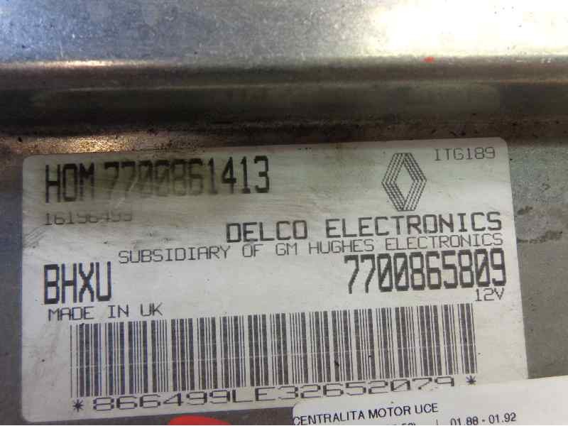 Recambio de centralita motor uce para renault 19 (b/c/l53) referencia OEM IAM 7700861413 7700865809 BHXU